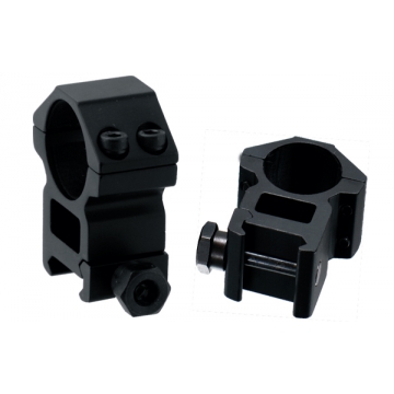 Montáž pro optiku 1" na Picatinny - kroužky UTG RGWM-25H4 Accushot High (2ks)