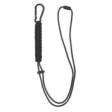 šňůrka MilTec Paracord Lanyard / 57cm - 260cm Black