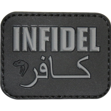 Nášivka na suchý zip Infidel Viper Tactical - black / 60x45mm