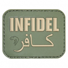 Nášivka na suchý zip Infidel Viper Tactical - green / 60x45mm