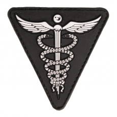 Nášivka na suchý zip MilTec Medic - Black / 7x7cm