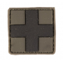 Nášivka na suchý zip MilTec Medic -  OD Green / 2.5x2.5cm