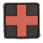 Nášivka na suchý zip MilTec Medic -  Black / 2.5x2.5cm