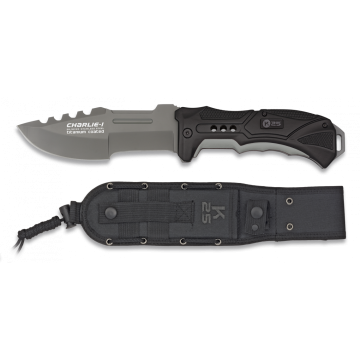 Nůž K25 Charlie-I Black-Grey / 13cm