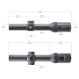 Puškohľad Vector Optics Continental 30mm 1-8x24 Tactical ED MRAD