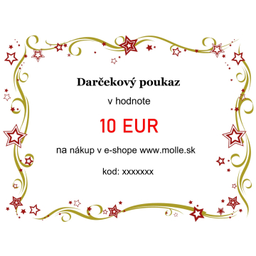 Elektronický darčekový poukaz v hodnote 10€