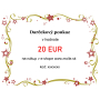 Elektronický darčekový poukaz v hodnote 20€