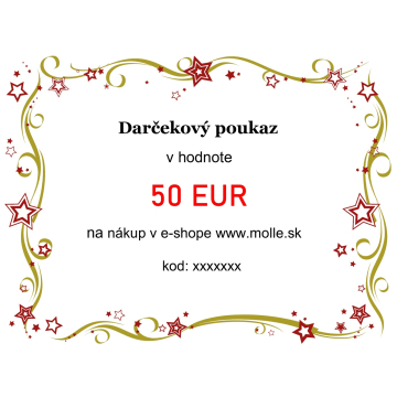 Elektronický darčekový poukaz v hodnote 50€
