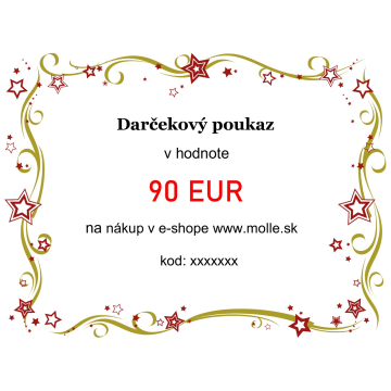 Elektronický darčekový poukaz v hodnote 90€