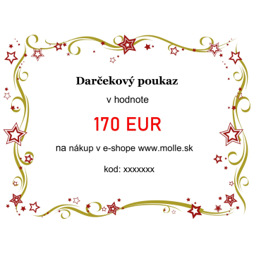 Elektronický darčekový poukaz v hodnote 170€
