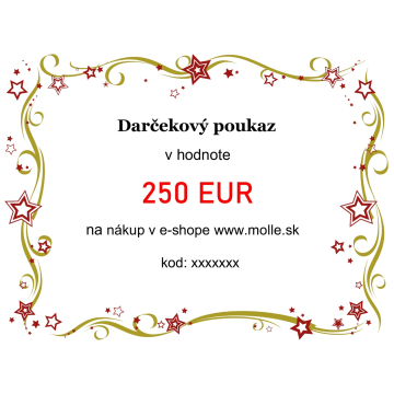 Elektronický darčekový poukaz v hodnote 250€