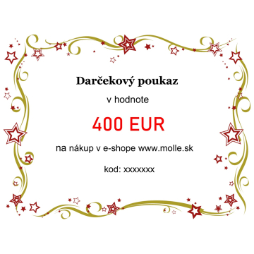 Elektronický darčekový poukaz v hodnote 400€