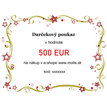 Elektronický darčekový poukaz v hodnote 500€
