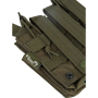 Dvě dvojité MOLLE sumky na zásobníky M4 Viper Tactical Double Duo Mag Pouch Green