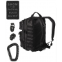 Batoh MilTec Tactical Black US Assault L / 36L / 51x29x28cm Black