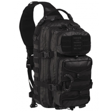 Batoh přes rameno MilTec Assault  L TACTICAL BLACK / 29L / 48x33x27cm Black