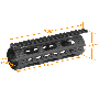 Předpažbí UTG PRO M4/AR15 Carbine Length Super Slim Drop-in (MTU001SS)