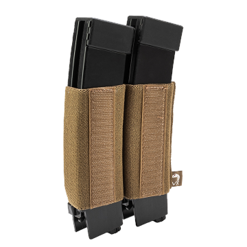 Elastická sumka na zásobníky SMG na suchý zip Viper Tactical VX Double SMG Mag Sleeve Dark Coyote