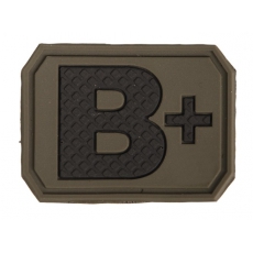 Nášivka na suchý zip MilTec B+ OD Green / 3,8x2,8cm