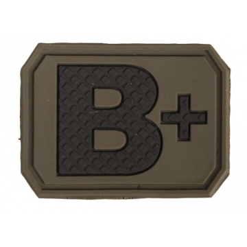 Nášivka na suchý zip MilTec B+ OD Green / 3,8x2,8cm