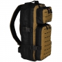 Batoh MFH Assault-Travel Laser / 30L / 23x44x18cm Black-coyote tan