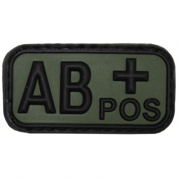 Nášivka na suchý zip MFH AB+ OD-Green  / 5x2,5cm