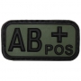 Nášivka na suchý zip MFH AB+ OD-Green  / 5x2,5cm