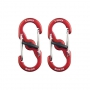 Hliníkova oboustranná karabina 2ks. Nite Ize S-Biner MicroLock Red
