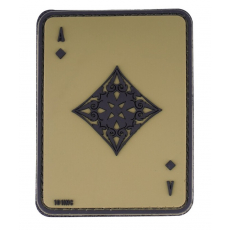 Nášivka na suchý zip 101 Inc. Ace Of Diamonds -  Green / 60x80mm