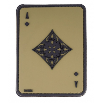 Nášivka na suchý zip 101 Inc. Ace Of Diamonds -  Green / 60x80mm