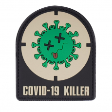 Nášivka na suchý zip 101 Inc. Covid-19 Killer / 80x65mm